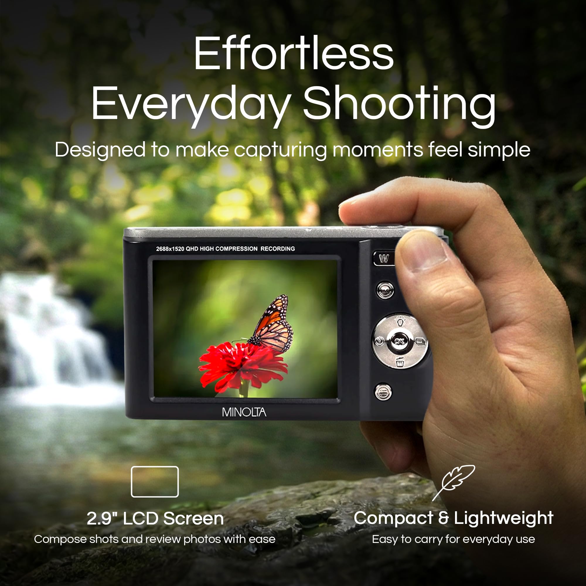 Amazon.com : Minolta MND20 44MP Digital Camera – 2.7K Ultra HD